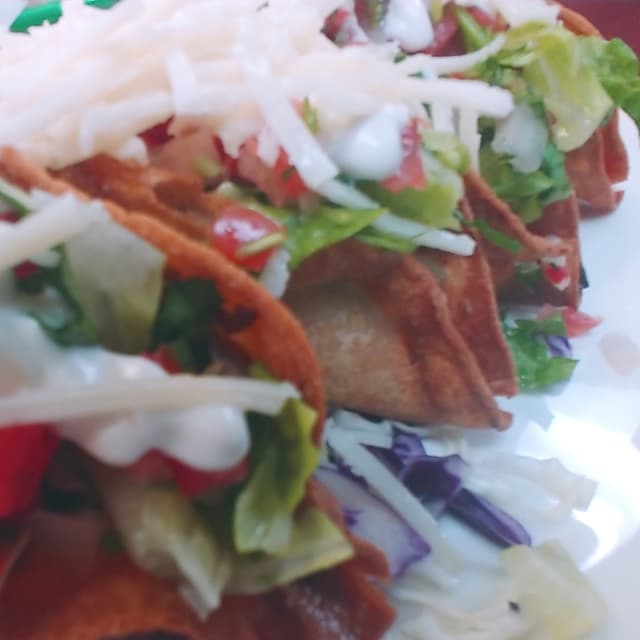 Photo of the dish “4 Crispy Steak Tacos”