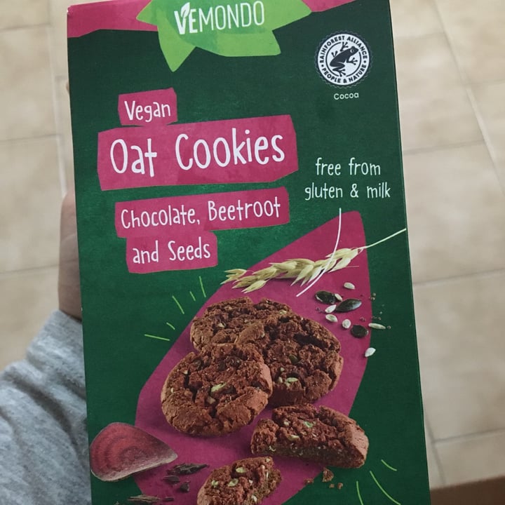 photo of Vemondo Vegan Oat Cookies Chocolate, Beetroot and Seeds shared by @vallentina0 on  07 Jan 2022 - review