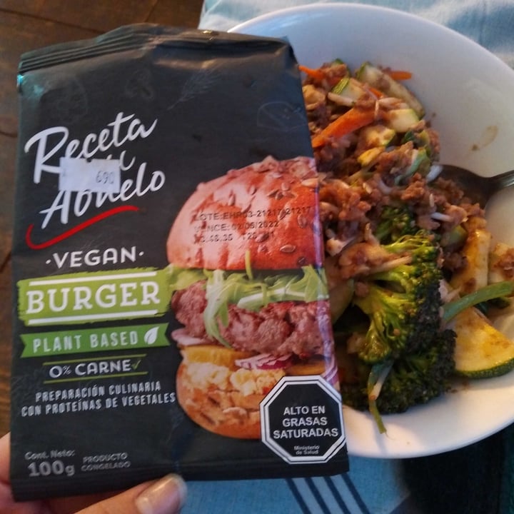 review photo of Receta del abuelo Vegan Burger Plant Based shared by @elcomepasto on 27 Aug 2021 - review