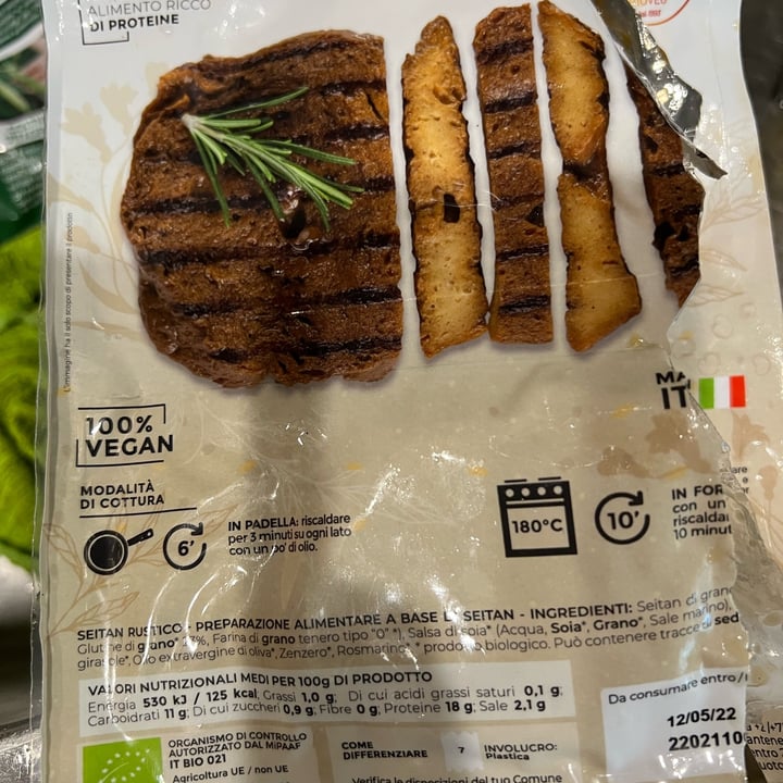 photo of Mediterranea BioVeg Seitan rustico shared by @fedepa on  31 Mar 2022 - review