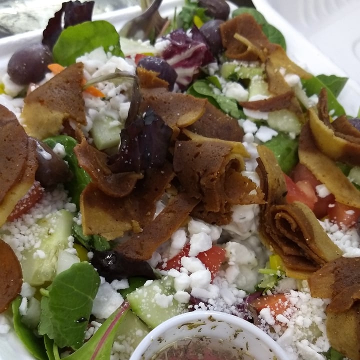 photo of Dunedin Vegan Deli Greek Salad shared by @leguminousvegan on  01 Sep 2021 - review