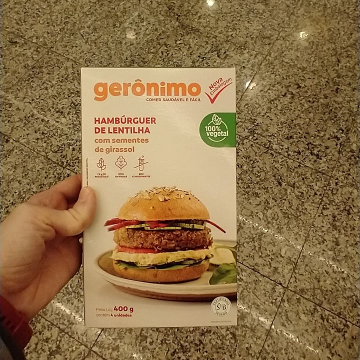 photo of Gerônimo hambúrguer de grão de bico Hambúrguer de grão de bico geronimo shared by @aikoohata on  15 May 2022 - review
