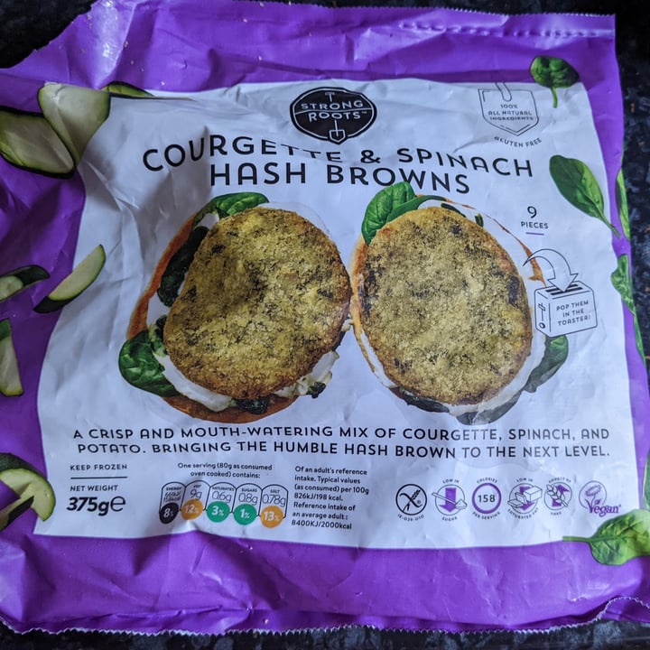 photo of Strong Roots Courgette And Spinach Hash Browns shared by @marcox on  21 May 2022 - review