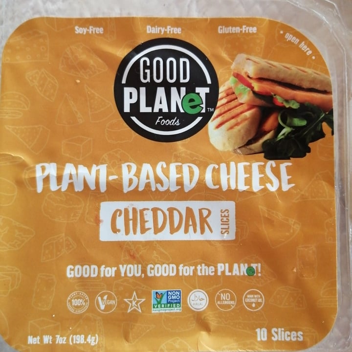 photo of Good Planet Foods Dairy-free Cheddar Cheese Slices shared by @nickyv on  27 Apr 2021 - review