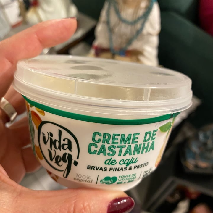 review photo of Vida Veg Creme de Castanha de Caju com Ervas Finas & Pesto shared by @feborgiz on 04 Oct 2021 - review