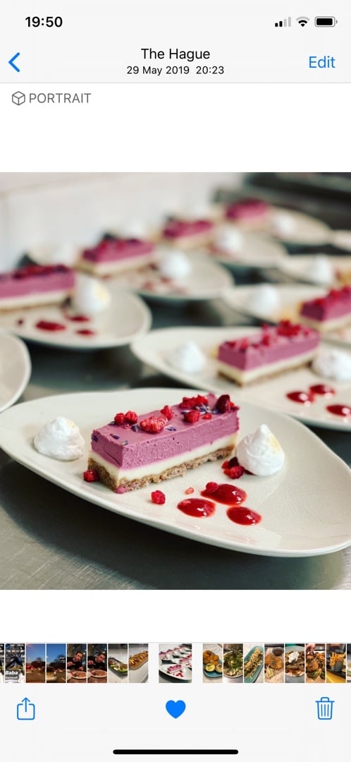 review photo of De Vegetarische Slager Raspberry Lavender Bar shared by @poppi on 18 Feb 2020 - review