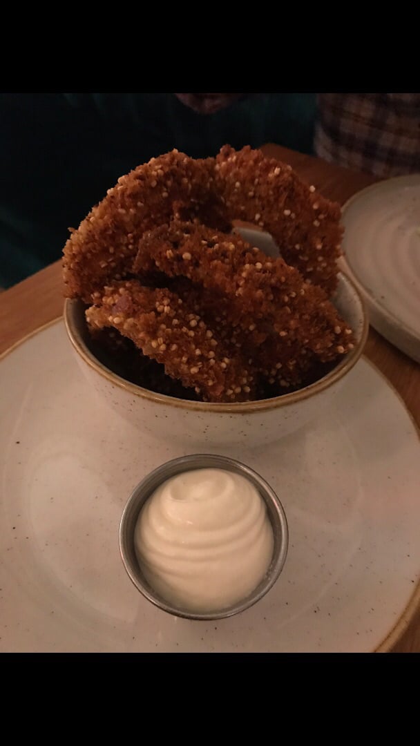 review photo of Fresh on Front Onion Rings shared by @plantbasedlisa on 04 Dec 2019 - review