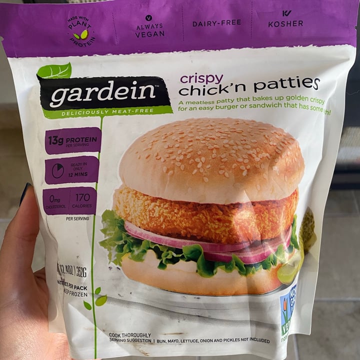 photo of Farm Superstores Gardein Chick’n Patties shared by @animalsavesaudi on  29 Apr 2021 - review
