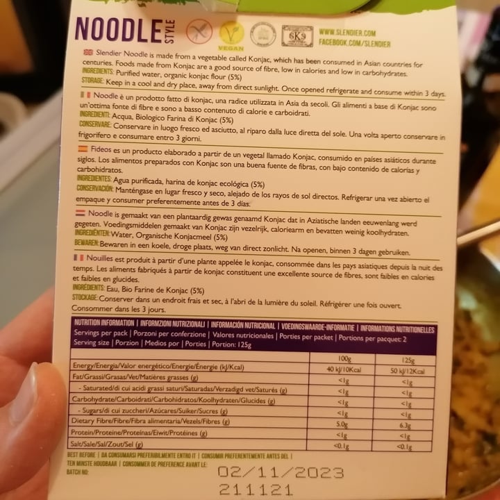 photo of Calorie clever Noodle shared by @topolinopulcinosissi on  08 Sep 2022 - review