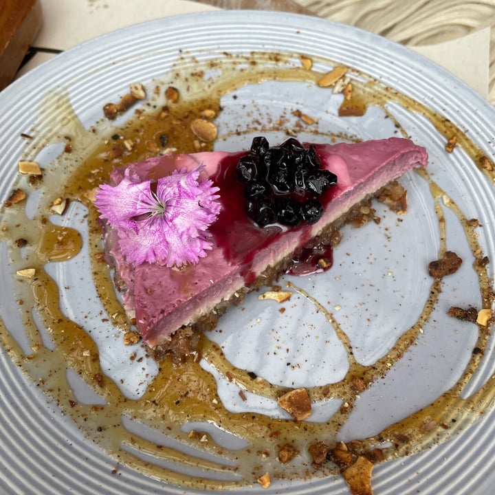 review photo of Pura Vida veggie and vegan Cheescake de frutos rojos shared by @danielapinzon09 on 20 Feb 2022 - review