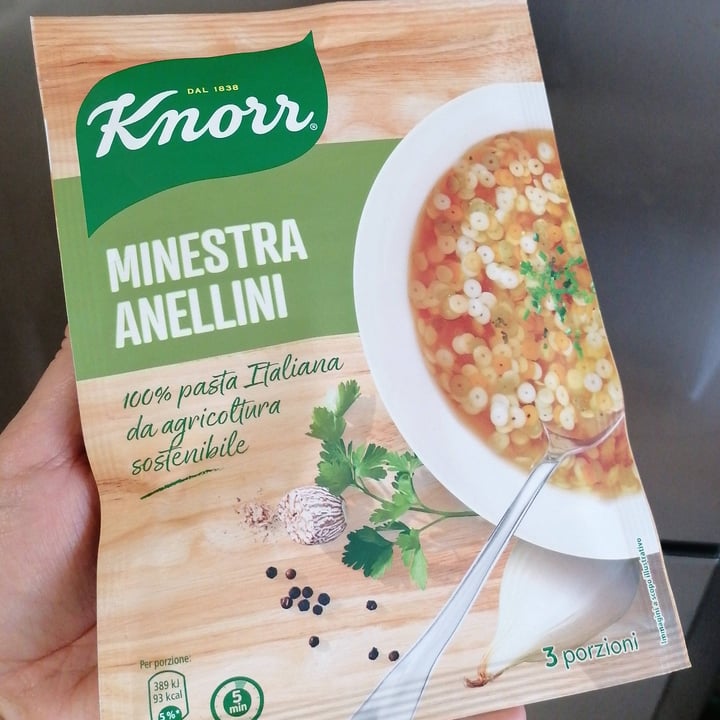 photo of Knorr Minestra Anellini shared by @martasimone2010 on  15 Nov 2022 - review
