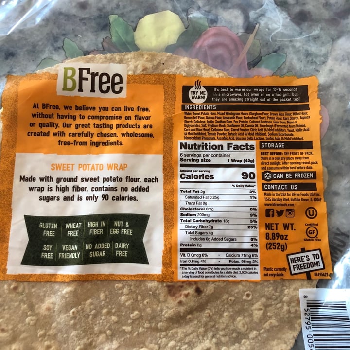 photo of BFree Sweet Potato Wraps shared by @friendgirl on  12 Mar 2021 - review