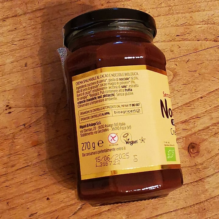 photo of Rigoni di Asiago Dairy Free Organic Hazelnut & Cocoa Spread shared by @vegvale3 on  24 Oct 2022 - review