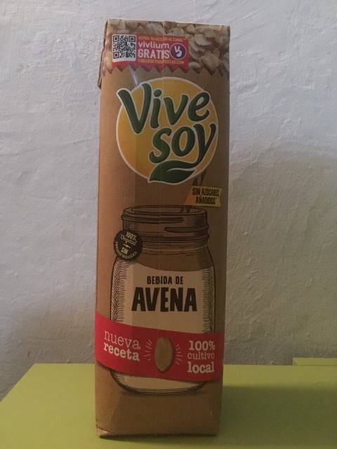 Bebida de Avena Sin Azúcar añadido 100% Cultivo Local - Vivesoy