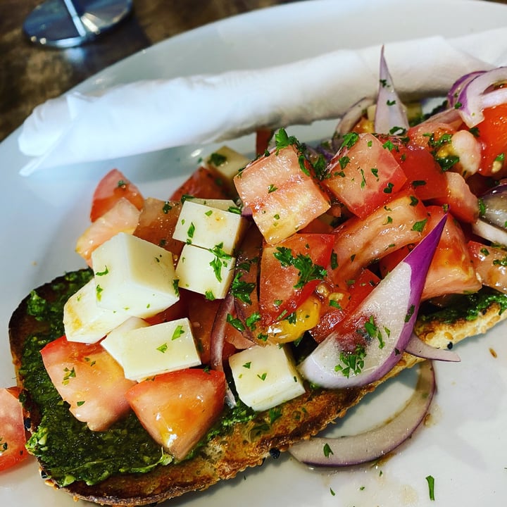 photo of The Lillipad Cafe Vegan Bruschetta shared by @nourishingwithplants on  01 Jun 2021 - review