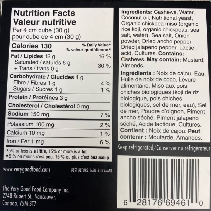 review photo of The Very Good Cheese Co. Pepper jack shared by @xoxocicixoxo on 29 Oct 2021 - review