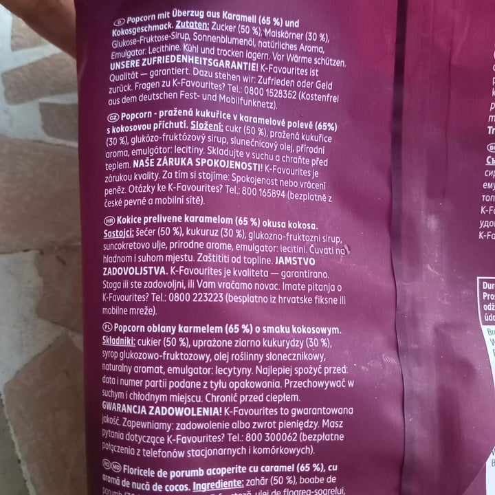 photo of Kaufland Classic K-Favourites Kaufland , Gourmet Popcorn coconut style shared by @sillydelux on  09 Feb 2022 - review