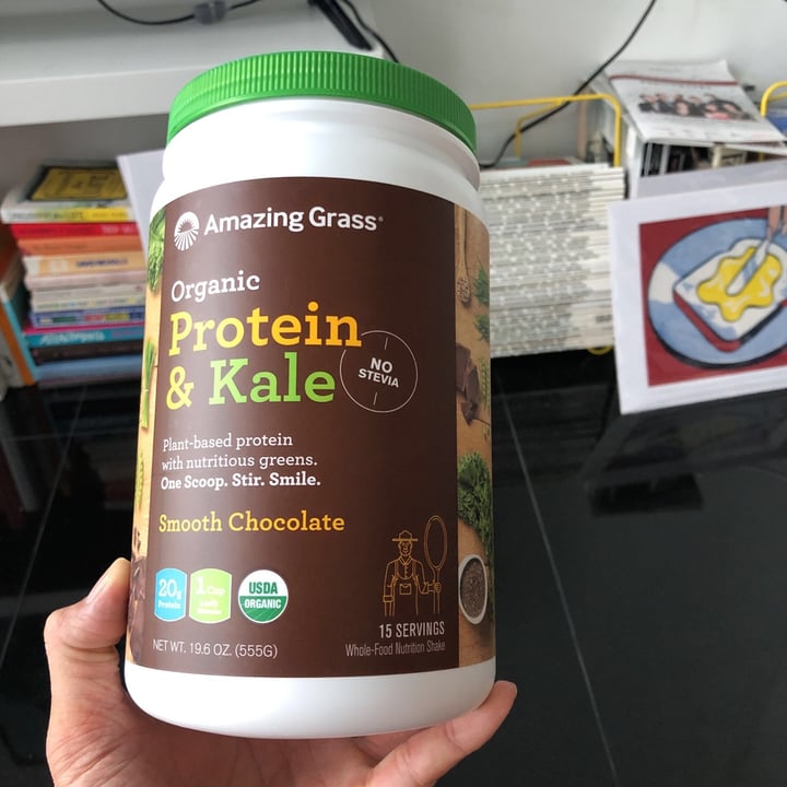 review photo of Amazing Grass Organic Protein & Kale Powder - Smooth Chocolate Flavor shared by @ctansg on 21 Jul 2020 - review