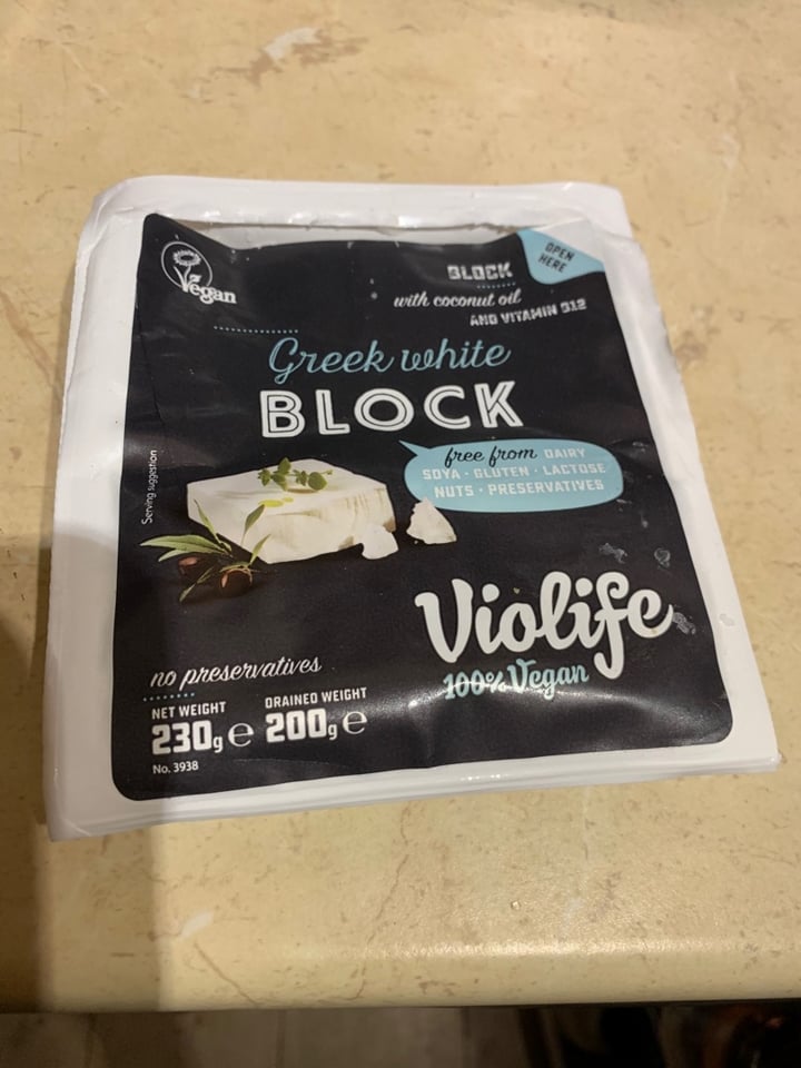 review photo of Violife Greek White (Block/Panetto) shared by @elderberry on 05 Mar 2020 - review