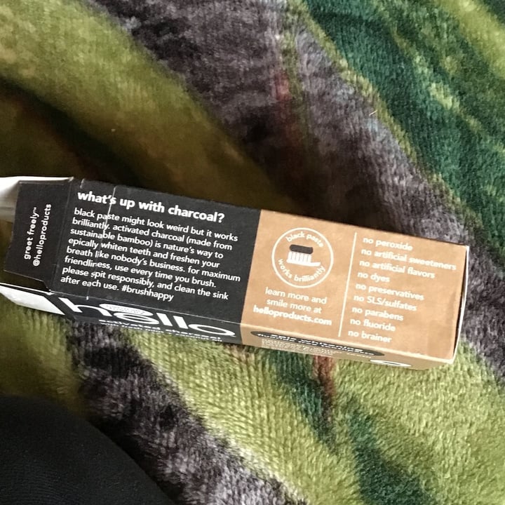 review photo of Hello Activated Charcoal Epic Whitening Flouride Free Toothpaste shared by @bllancaweaver on 11 Feb 2022 - review