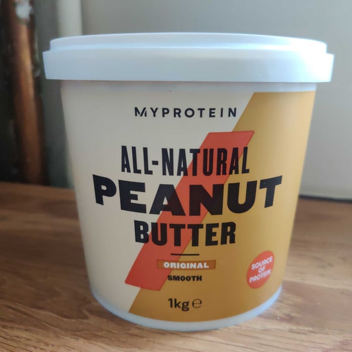 photo of MyProtein All Natural Peanut Butter Original Smooth shared by @threefoldvegan on  13 Apr 2020 - review