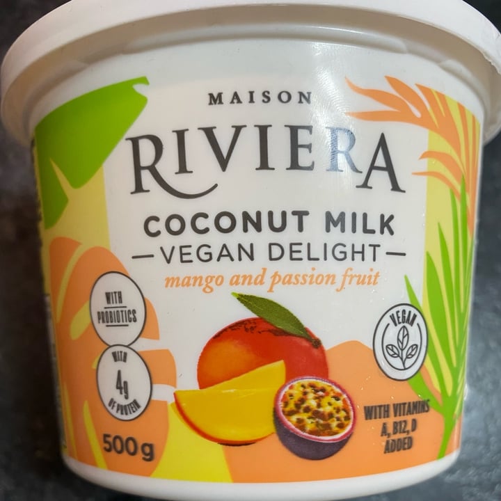 photo of Maison Riviera Coconut Milk Vegan Yogurt - Mango And Passion Fruit shared by @firstelektra on  13 Nov 2021 - review