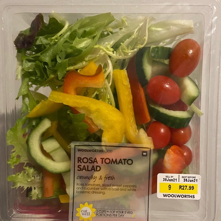 photo of Woolworths Food Rosa tomato salad shared by @plantbasedstorm on  28 Jun 2021 - review