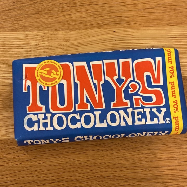 photo of Tony’s Chocolonely 70% Dark Chocolate Bar shared by @matteodeiana on  10 Mar 2022 - review