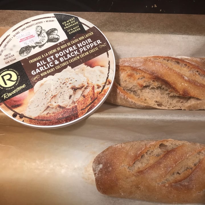 review photo of Rawesome Cashew Cream Cheese garlic & black pepper shared by @maryanarch on 01 Mar 2022 - review