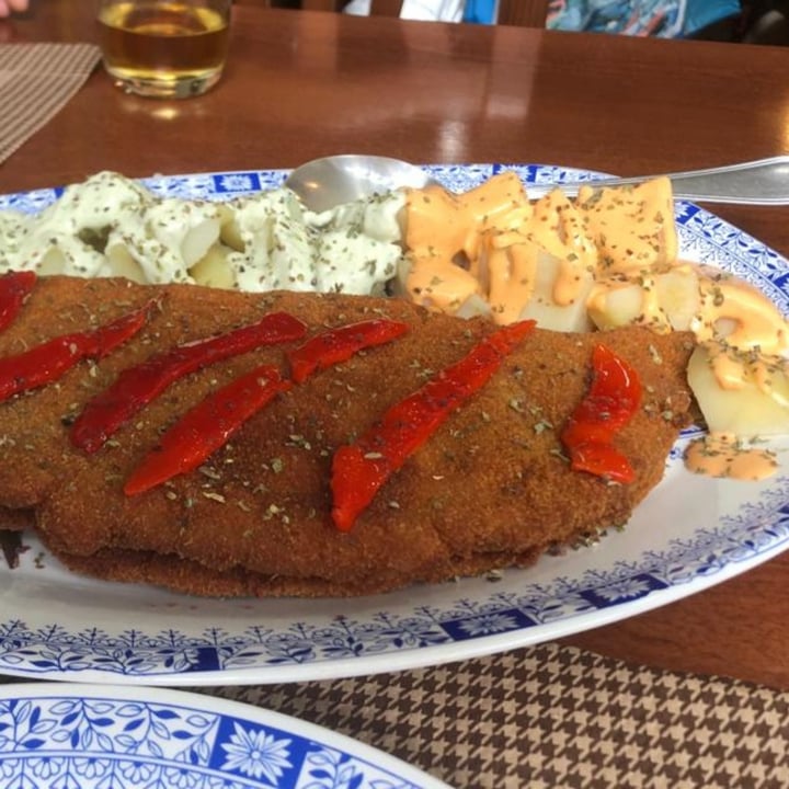 review photo of Mostaza Y Media Cachopo De Seitan Relleno shared by @rcrdani on 29 Mar 2022 - review