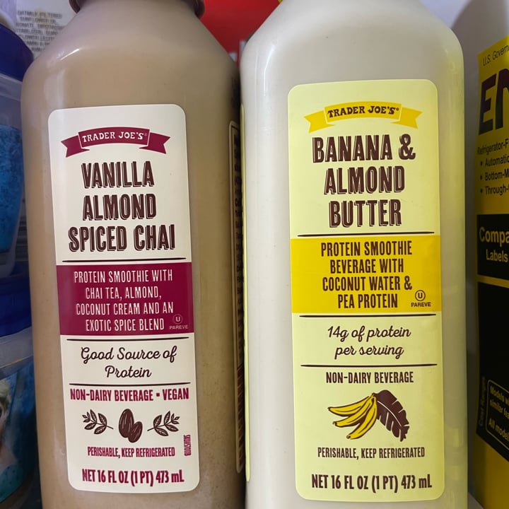 photo of Trader Joe's Banana and Almond Butter Drink shared by @ashtothexo on  08 Oct 2022 - review