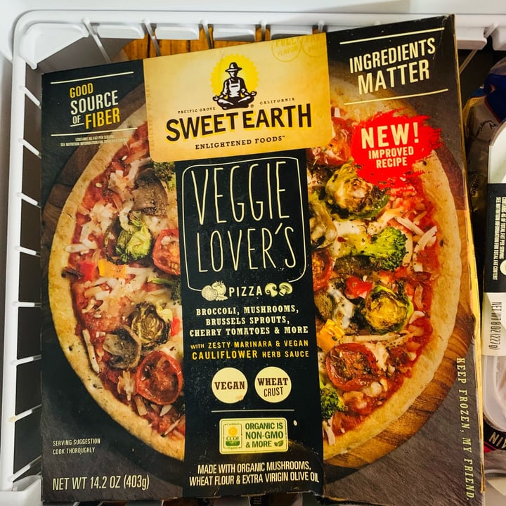 photo of Sweet Earth Veggie Lover's Pizza shared by @allhess on  07 Oct 2021 - review