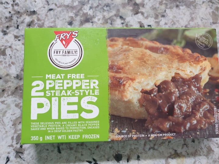 photo of Fry's Family Food 2 Pepper Steak-Style Pies shared by @tilana85 on  17 Dec 2019 - review