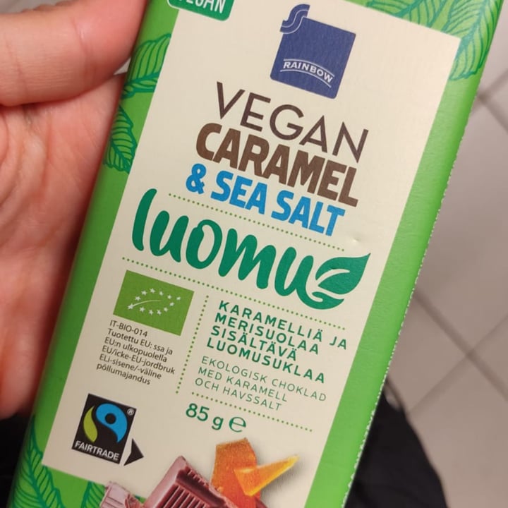 photo of Rainbow Vegan Caramel & Sea salt chocolate shared by @cgo98 on  12 Nov 2021 - review
