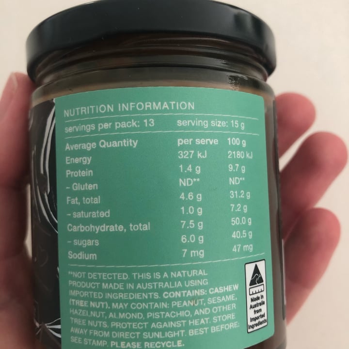 review photo of Pana Organic Minty Dark Chocolate Spread shared by @carlafonsecajackson on 01 May 2022 - review
