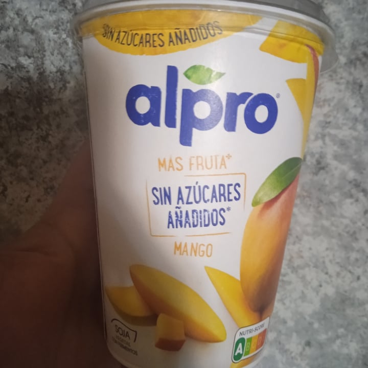 photo of Alpro Mango Yogurt (No Added Sugars) shared by @lauraroman on  30 Dec 2021 - review