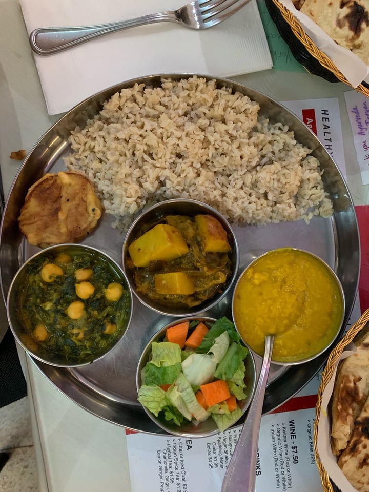 photo of Ayurveda Cafe Pre-set Lunch shared by @ginasveganagogo on  08 Oct 2019 - review