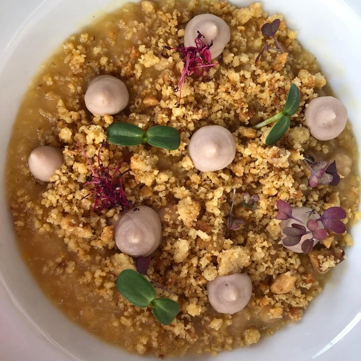 photo of Osteria della Balera Zuppa di legumi con crumble e crema di castagne shared by @micheladallavalle on  19 Mar 2022 - review
