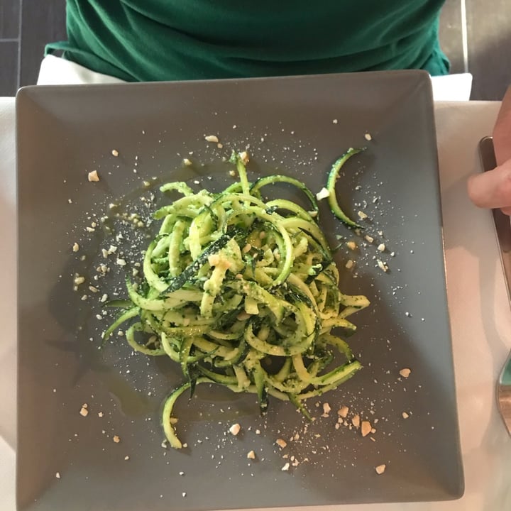 photo of Green corner spaghetti di zucchina al pesto di anacardi e rucola shared by @lauragri on  03 Jun 2022 - review