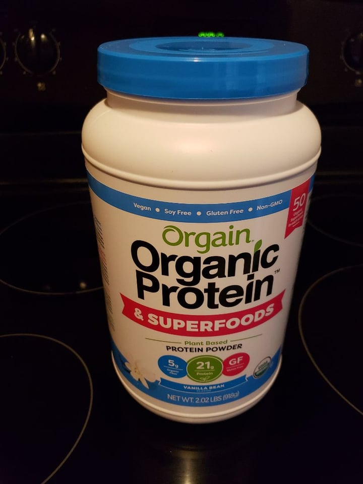 photo of Orgain Orgain Plant Based Protein Powder Vanilla Bean shared by @yonijones on  09 Jan 2020 - review