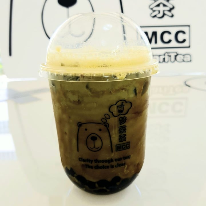 photo of Mong Cha Cha Cafe 梦茶茶 Macha Boba Latte shared by @gretchforveg on  13 Apr 2020 - review
