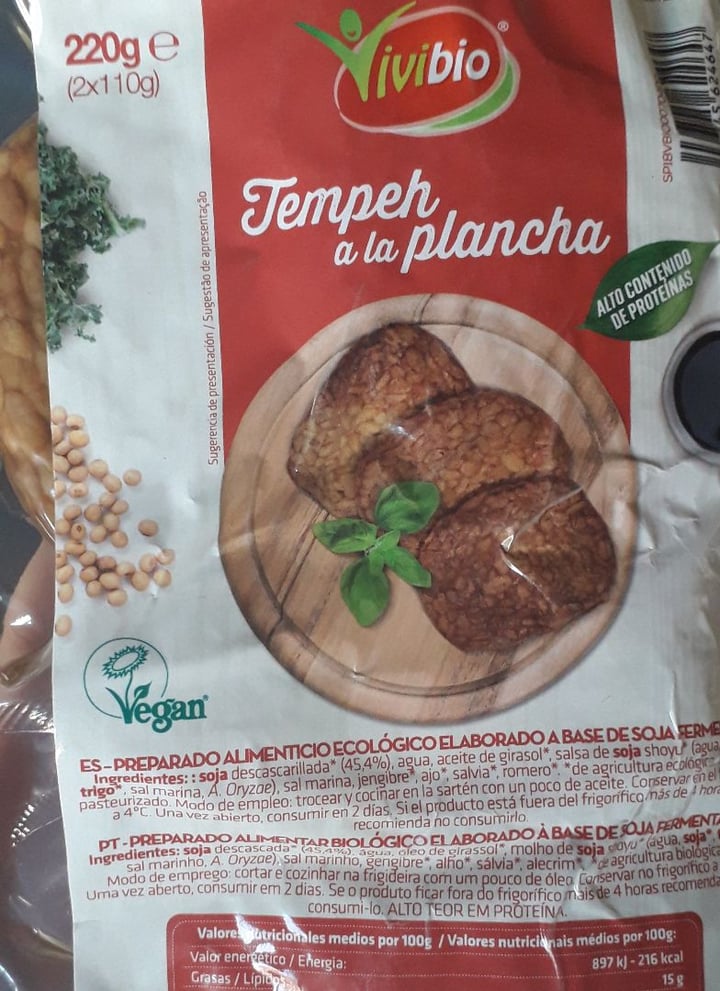 photo of Vivibio Tempeh A La Plancha shared by @maryni on  25 Jan 2020 - review