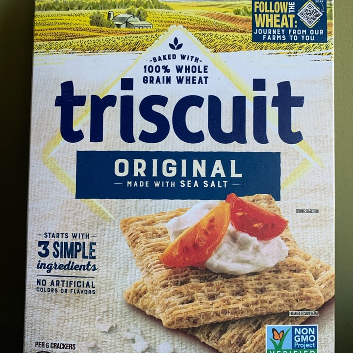 photo of Triscuit Original Triscuit Sea Salt shared by @uplandspeaksanctuary on  30 May 2022 - review