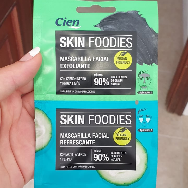 photo of Cien Skin Foodies Mascarilla facial exfoliante shared by @lulivegan on  18 Jul 2021 - review