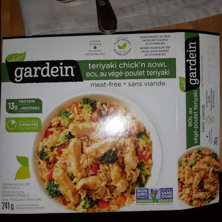 photo of Gardein Teriyaki Chick’n Bowl shared by @hbchic on  20 Dec 2020 - review
