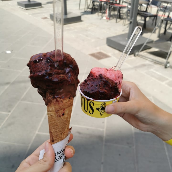 review photo of Gelateria Artigianale Rufus Gelato Mirtilli, Susine E Fondente shared by @nandino on 22 Aug 2021 - review