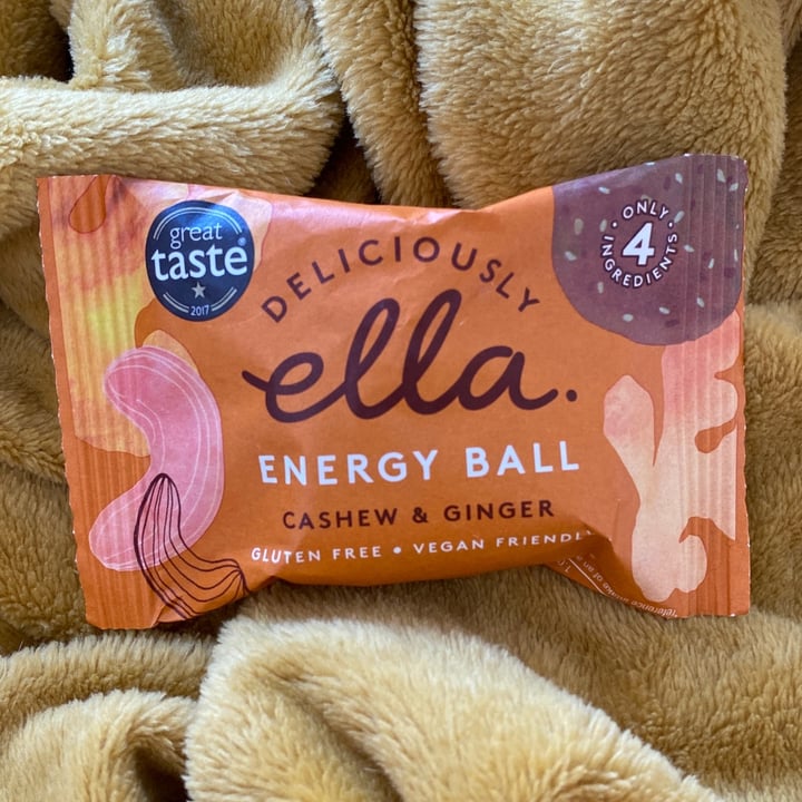 photo of Deliciously Ella Cashew & Ginger Energy Ball shared by @mrshesterman on  26 Nov 2020 - review