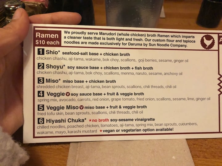 photo of Daruma Ramen Veggie Vegan Ramen shared by @galina on  16 Nov 2019 - review