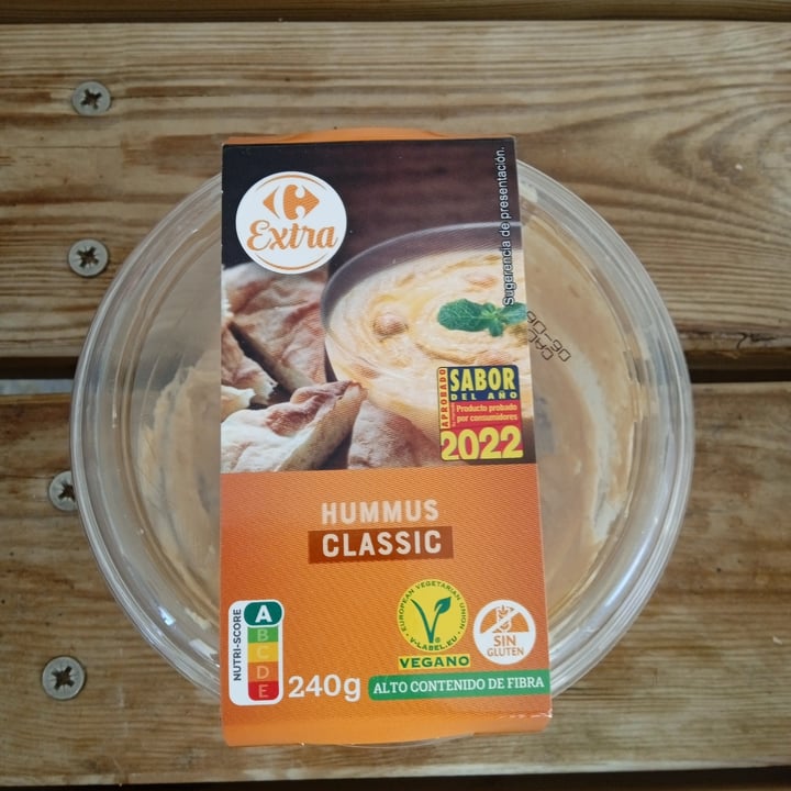 photo of Carrefour Hummus Clásico De Garbanzo shared by @saradg88 on  17 May 2022 - review