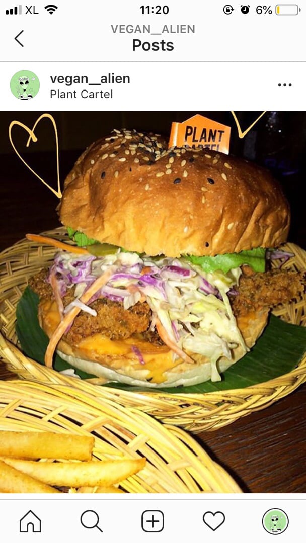 photo of Plant Cartel Chick'n Burger shared by @vegan-alien on  01 Apr 2020 - review